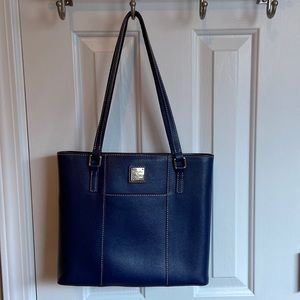 Dooney & Bourke Small Lexington Shopper Tote, Saffiano leather, Marine Blue